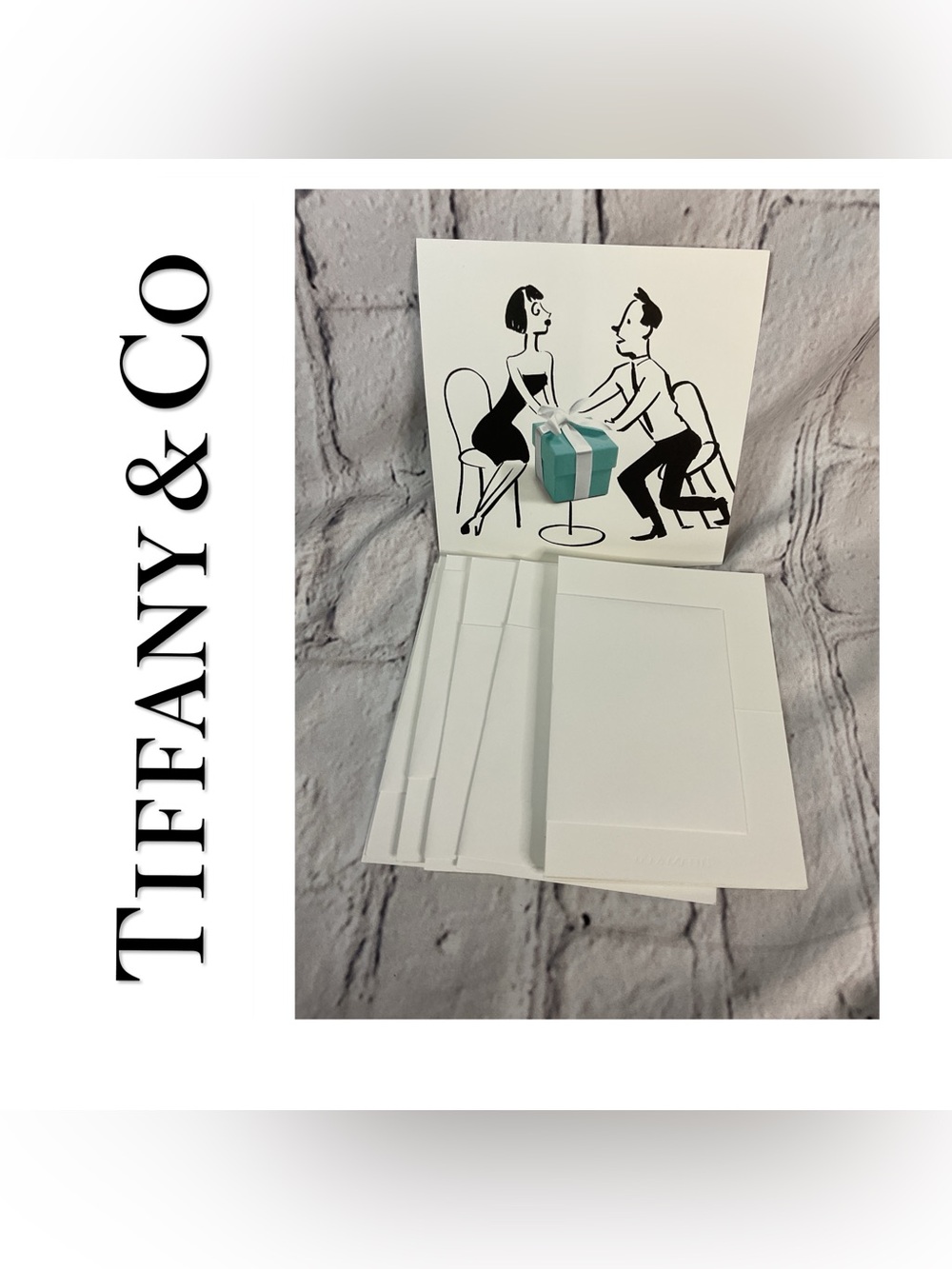 🌟🌟 Tiffany & Co. White Note Cards